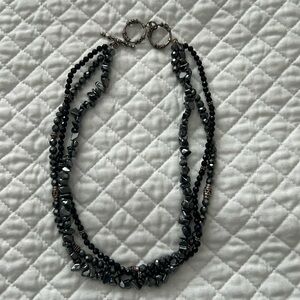 Silpada Black Beaded Necklace